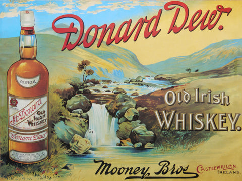 Donard Dew Old Irish Whisky Advertisement Poster