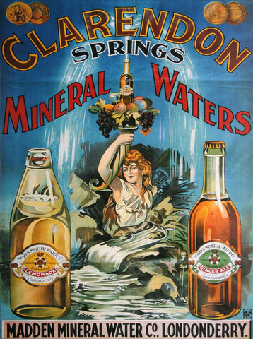 Madden Clarendon Mineral Waters Poster
