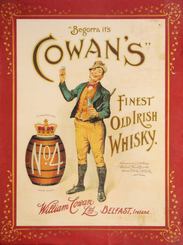 Cowan's Irish Whisky Poster