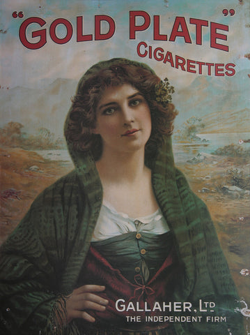 Gallaher Shawl Cigarette Poster