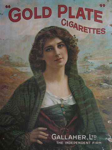 Gallaher Shawl Cigarette Poster